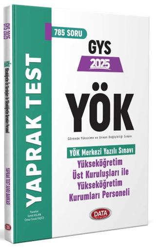 YÖK Üst Kuruluşları ile YÖK Personeli GYS Yaprak Test