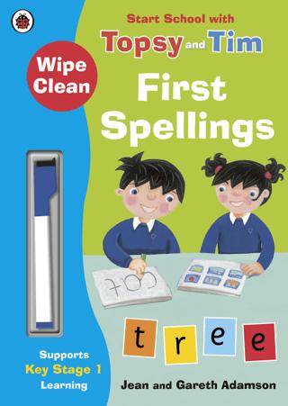 Wipe-Clean First Spellings: Start School with Topsy and Tim | Ladybird Book (Ciltsiz)  - Resim 1