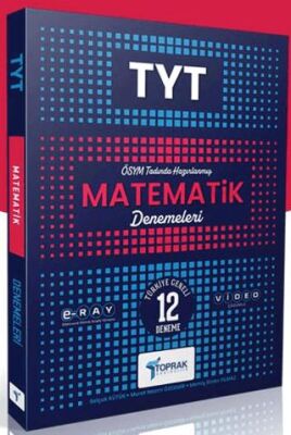 Toprak 2025 Tyt Matematik 12 Deneme - Murat Nazım Özdemir kitap kapağı