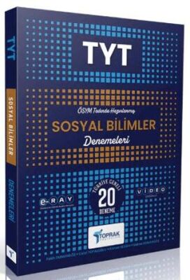 TYT Sosyal Bilgiler 20 li Deneme Kitabı Toprak Yayıncılık - Kolektif kitap kapağı