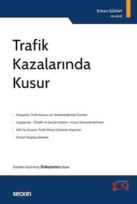 Trafik Kazalarında Kusur - Erhan GÜNAY kitap kapağı