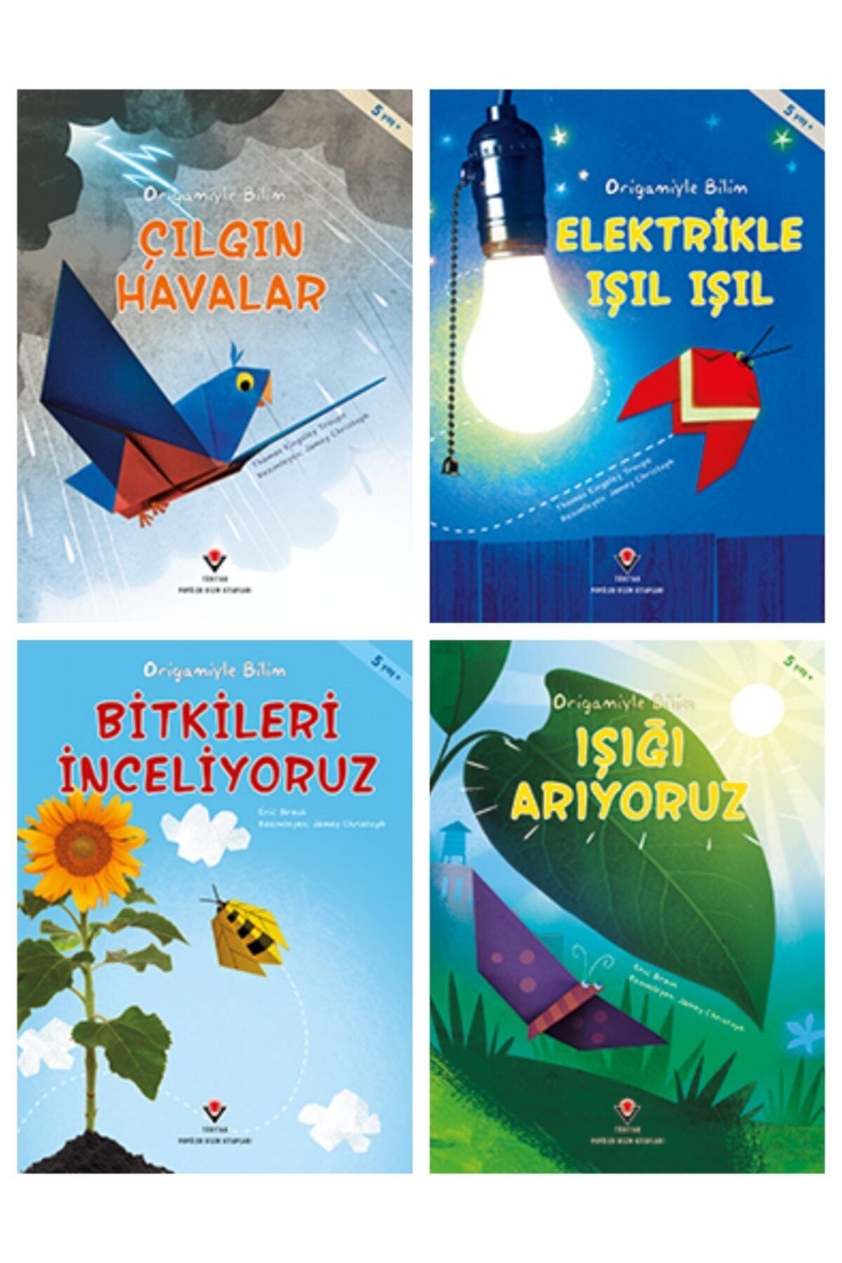 Tübitak Yayınları Tübitak Origamiyle Bilim Serisi Set 4 Kitap 5+ Yaş kitap kapağı