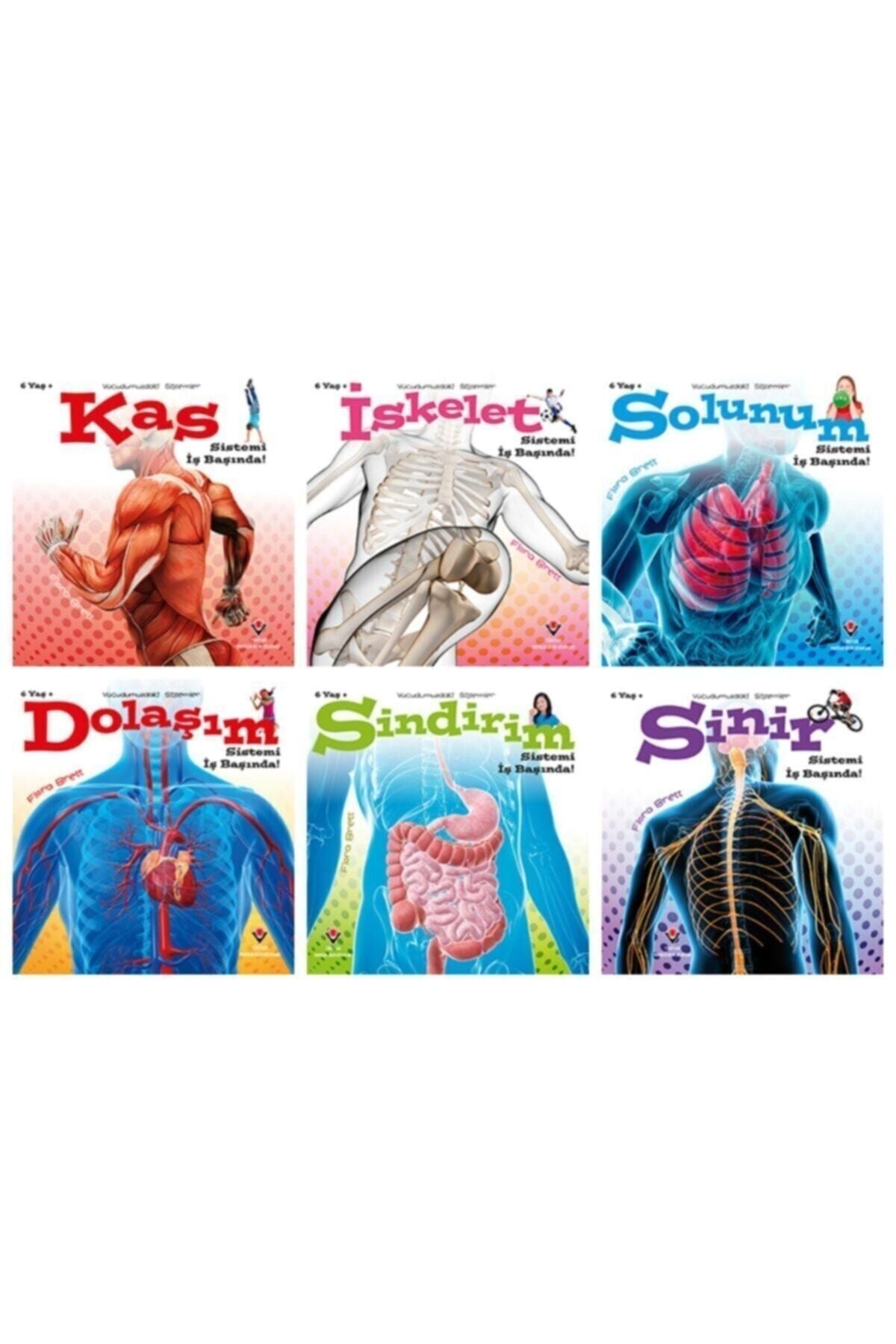 Tübitak Yayınları Tübitak Vücudumuzdaki Sistemler 6 Yaş 6 Kitap Takım kitap kapağı