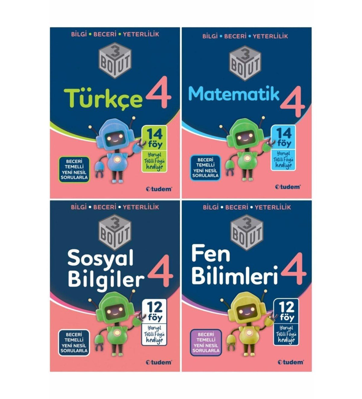 Tudem Yayınları 4. Sınıf 3 Boyut Fasikül Etkinlikli Set kitap kapağı