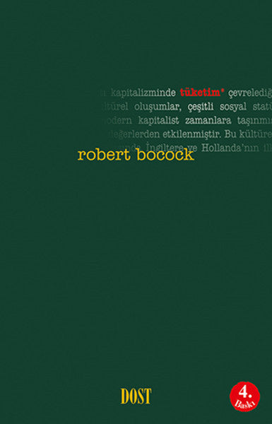 Tüketim - Robert Bocock kitap kapağı