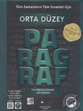 Tüm Zamanların Tüm Sınavları İçin Orta Düzey Paragraf Soru Bankası Edebiyat Sokağı - Komisyon kitap kapağı