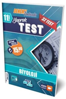 11. Sınıf Biyoloji Yaprak Test - Kolektif kitap kapağı