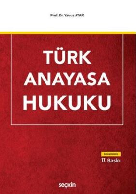 Türk Anayasa Hukuku - Yavuz Atar kitap kapağı