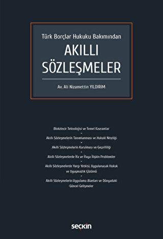 Türk Borçlar Hukuku Bakımından Akıllı Sözleşmeler - Ali Nizamettin Yıldırım kitap kapağı