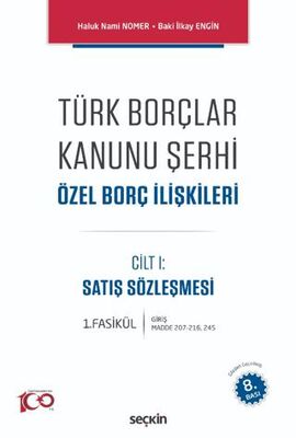 Türk Borçlar Kanunu Şerhi Özel Borç İlişkileri - Haluk Nami Nomer kitap kapağı