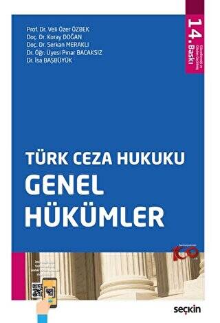 Türk Ceza Hukuku Genel Hükümler - Veli Özer Özbek kitap kapağı