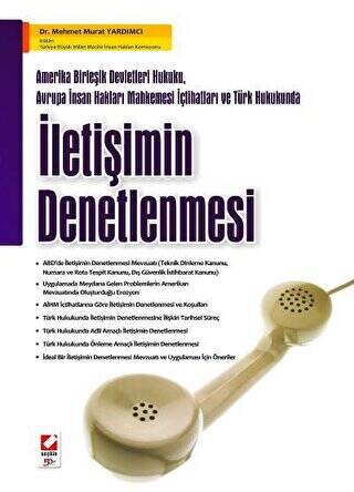 Türk Hukukunda İletişimin Denetlenmesi - Mehmet Murat Yardımcı kitap kapağı