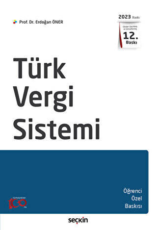 Türk Vergi Sistemi - Erdoğan Öner kitap kapağı