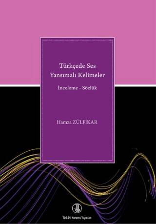 Türkçede Ses Yansımaları Kelimeler - Hamza Zülfikar kitap kapağı