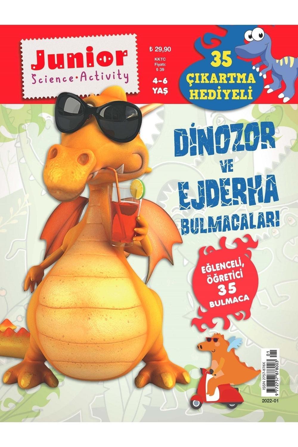 Turkuvaz Dergi Junior Eğlenceli Öğretici Dinazor ve Ejderha 35 Çıkartma | Turkuvaz Dergi