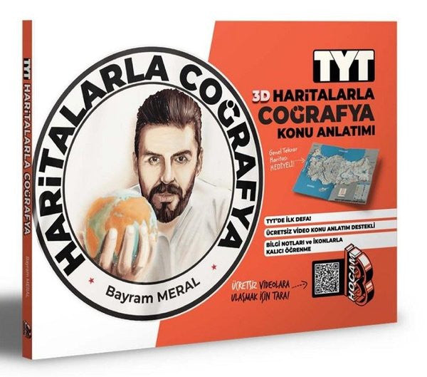 TYT 3D Haritalarla Coğrafya Konu Anlatımı - Bayram Meral kitap kapağı