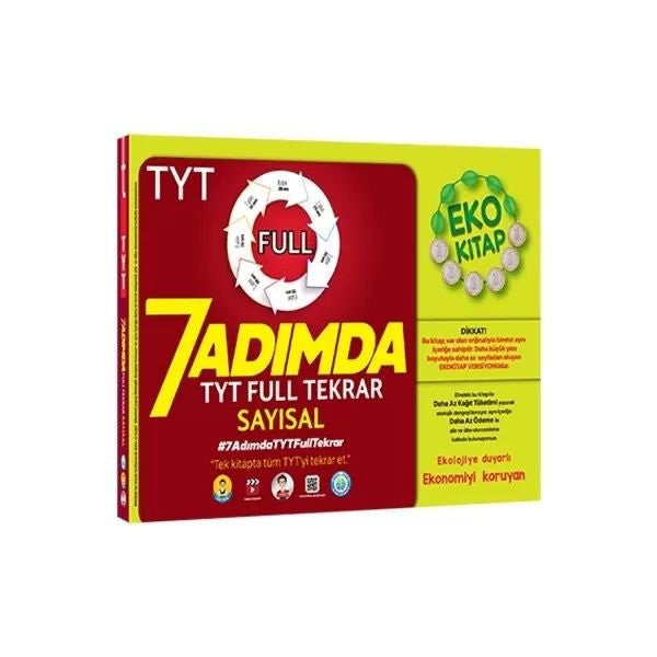TYT 7 Adımda Full Tekrar Soru Bankası - Sayısal Eko - Kolektif kitap kapağı