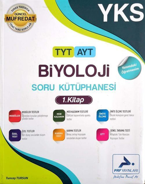 TYT AYT Biyoloji Soru Kütüphanesi 1. Kitap kitap kapağı