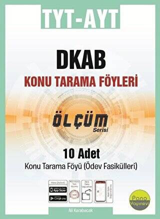 Pano Yayınevi TYT AYT Din Kültürü Konu Tarama Föyleri Ölçüm Serisi 10 Fasikül - Kolektif kitap kapağı