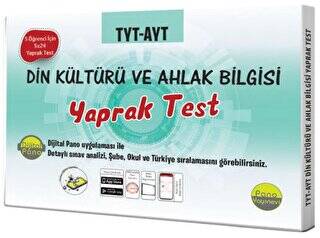 Pano Yayınevi TYT-AYT DKAB Yaprak Testleri Kutulu Dökme Test 5x24 Adet - Ali Karabacak kitap kapağı