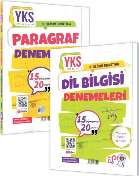 TYT AYT Paragraf Dil Bilgisi 15 x 20 Denemeleri Profesyoneller Karması kitap kapağı
