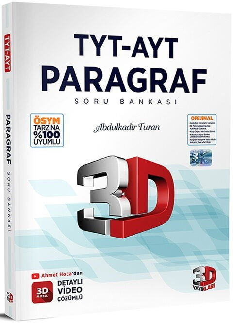 TYT-AYT Paragraf Soru Bankası - Abdülkadir Turan kitap kapağı