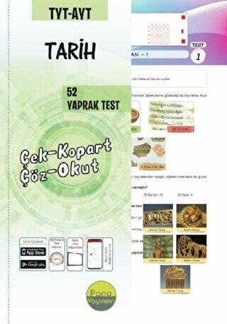 Pano Yayınevi TYT-AYT Tarih Yaprak Testleri Çek Kopart - Kolektif kitap kapağı