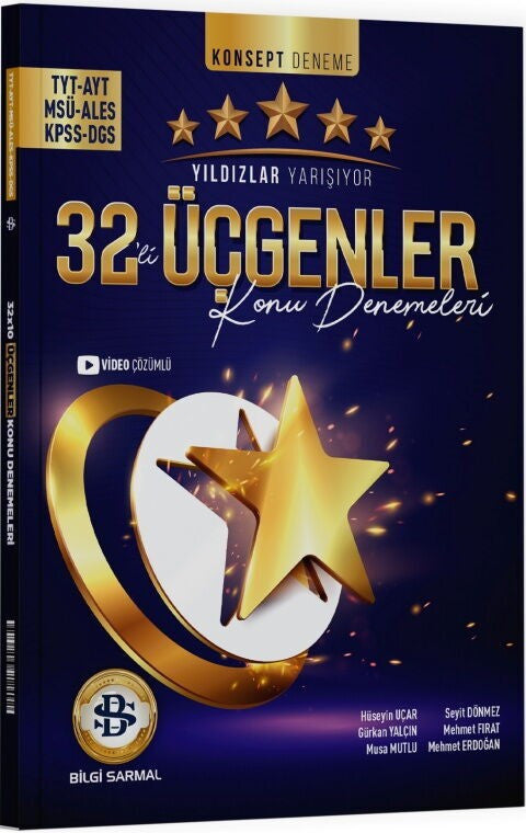 TYT AYT Üçgenler 32 li Konu Denemeleri Yıldızlar Yarışıyor Bilgi Sarmal kitap kapağı