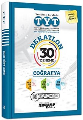 TYT Dekatlon Coğrafya 30 Deneme - Onur Akkaynak kitap kapağı