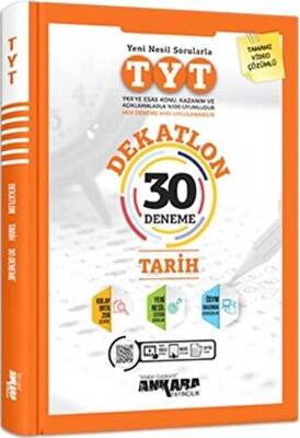 TYT Dekatlon Tarih 30 Deneme - Sadık Arın kitap kapağı
