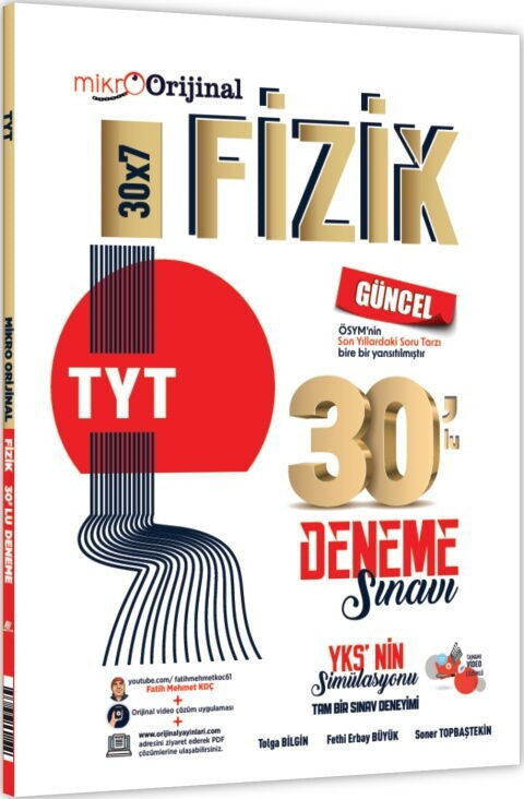 Tyt Fizik 30 Lu Deneme Sınavı Mikro kitap kapağı
