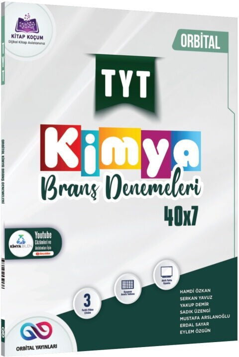 TYT Kimya 40 x 7 Branş Denemeleri Orbital Yayınları kitap kapağı