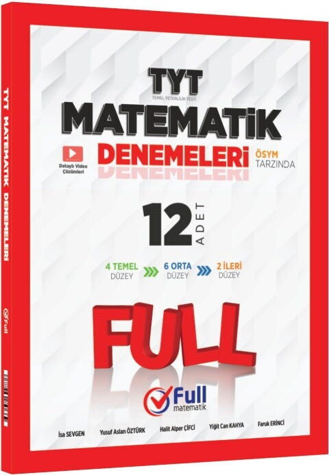 TYT Matematik 12 li Deneme Full Matematik Yayınları kitap kapağı