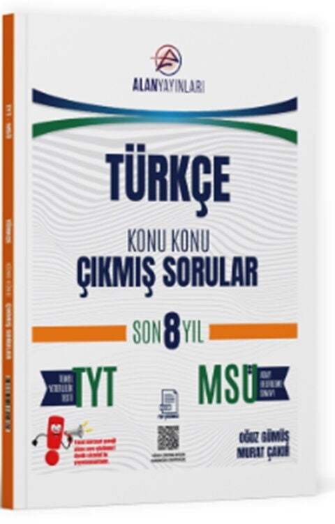 TYT MSÜ Türkçe Konu Konu Çıkmış Sorular Son 8 Yıl Alan Yayınları - Kolektif kitap kapağı
