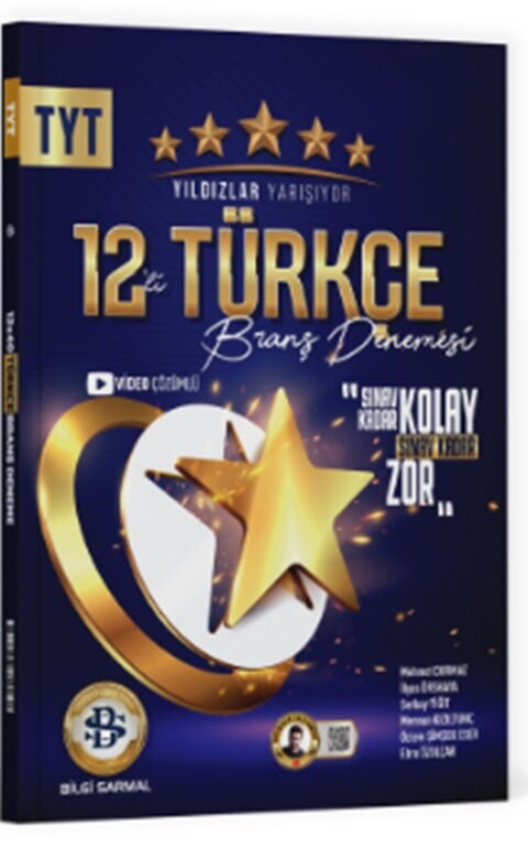 TYT Türkçe 12 li Yıldızlar Yarışıyor Branş Denemesi Bilgi Sarmal Yayınları kitap kapağı