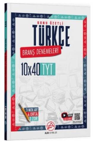 TYT Türkçe Konu Özetli 10 x 40 Branş Denemeleri - Kolektif kitap kapağı