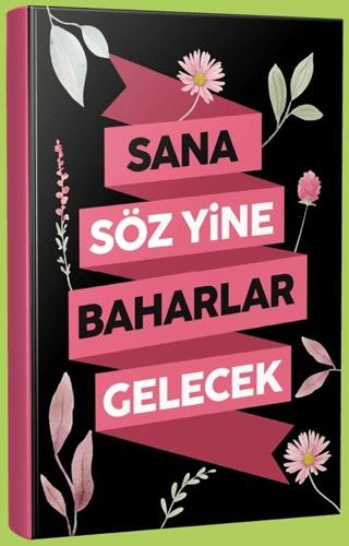 Sana Söz Yine Baharlar Gelecek Çizgili Defter | Mor Kelebek - Resim 1