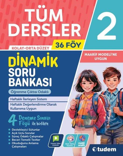 2. Sınıf Tüm Dersler Dinamik Soru Bankası | Tudem Yayınları - Ders Kitapları (İnce Kapak)  - Resim 1