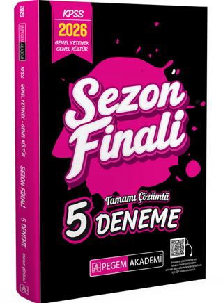2026 KPSS Genel Yetenek Genel Kültür Sezon Finali Tamamı Çözümlü 5 Deneme | Pegem Akademi Yayıncılık (Ciltsiz)  - Resim 1