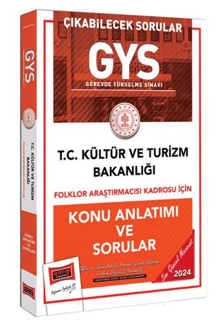 2024 GYS Kültür ve Turizm Bakanlığı Folklor Araştırmacısı Kadrosu İçin Konu Anlatımı ve Sorular | Yargı Yayınevi (Ciltsiz)  - Resim 1