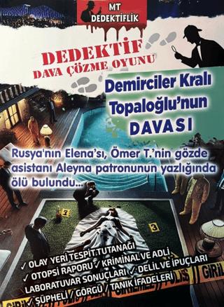 Dedektif Dava Çözme Oyunu - Demirciler Kralı Topaloğlu'nun Davası | MT Dedektiflik (Ciltsiz)  - Resim 1
