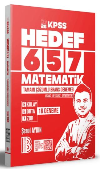 2026 KPSS HEDEF 657 Matematik Tamamı Çözümlü Branş Denemesi | Benim Hocam Yayınları (Ciltsiz)  - Resim 1