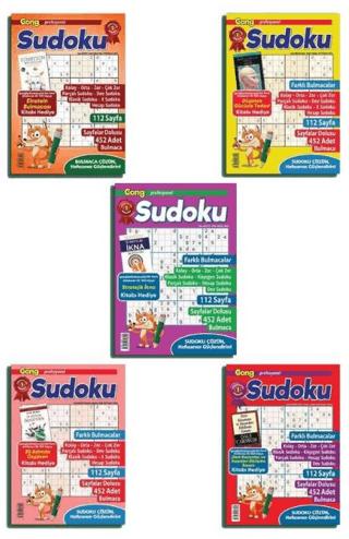 Maxi Gong Sudoku 5'li Set | Maxi Yayıncılık (Ciltsiz)  - Resim 1