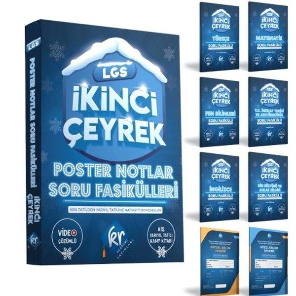 LGS İkinci Çeyrek Poster Notlar Soru Fasikülleri | KR Akademi (İnce Kapak)  - Resim 1