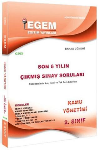 2. Sınıf Kamu Yönetimi Son 6 Yılın Çıkmış Sınav Soruları - Kod C202