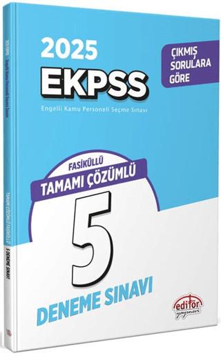 2025 EKPSS Tamamı Çözümlü 5 Deneme Sınavı | Editör Yayınevi (Ciltsiz)  - Resim 1