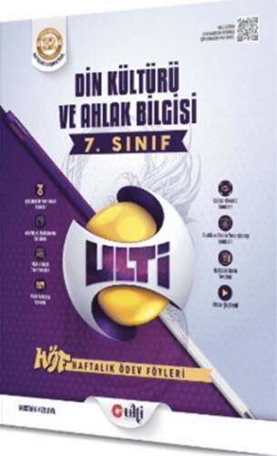 Ulti Yayınları 7. Sınıf Din Kültürü ve Ahlak Bilgisi Haftalık Ödev Föyleri - Kolektif kitap kapağı