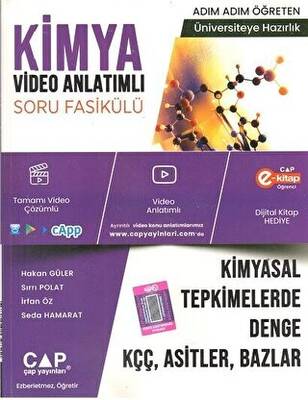 Üniversiteye Hazırlık Kimya Kimyasal Tepkimeler Denge Asitler Konu Anlatımlı Soru Fasikülü - Hakan Güler kitap kapağı