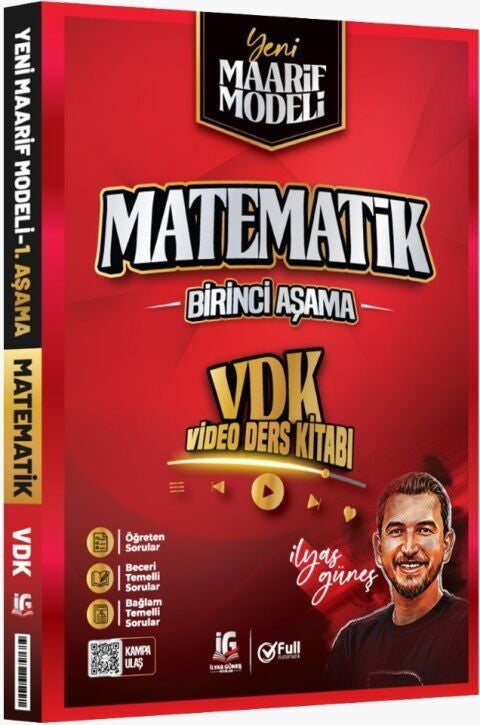 Üniversiteye Hazırlık Matematik Birinci Aşama Yeni Maarif Modeli Video Ders Kitabı Full Matematik kitap kapağı