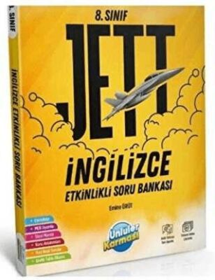 Ünlüler Yayınları 8. Sınıf İngilizce JETT Etkinlikli Soru Bankası - Kolektif kitap kapağı